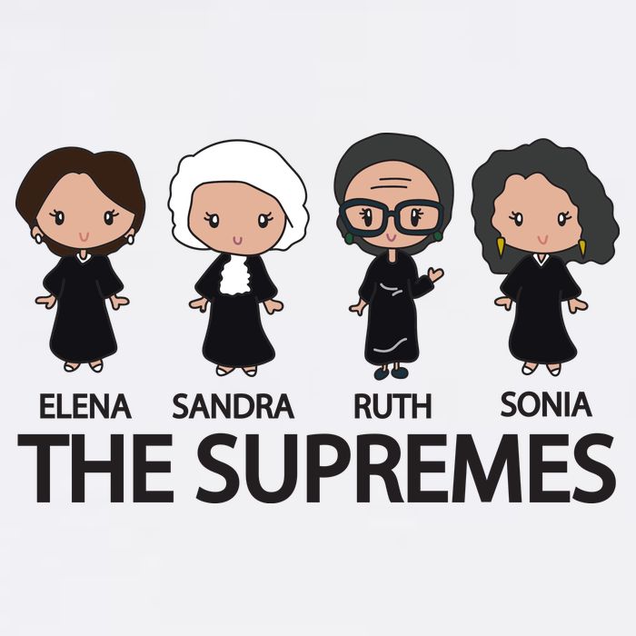 THE SUPREMES Ketanji Brown Jackson RBG Elena Sandra Ruth Sonia Flat Bill Trucker Hat