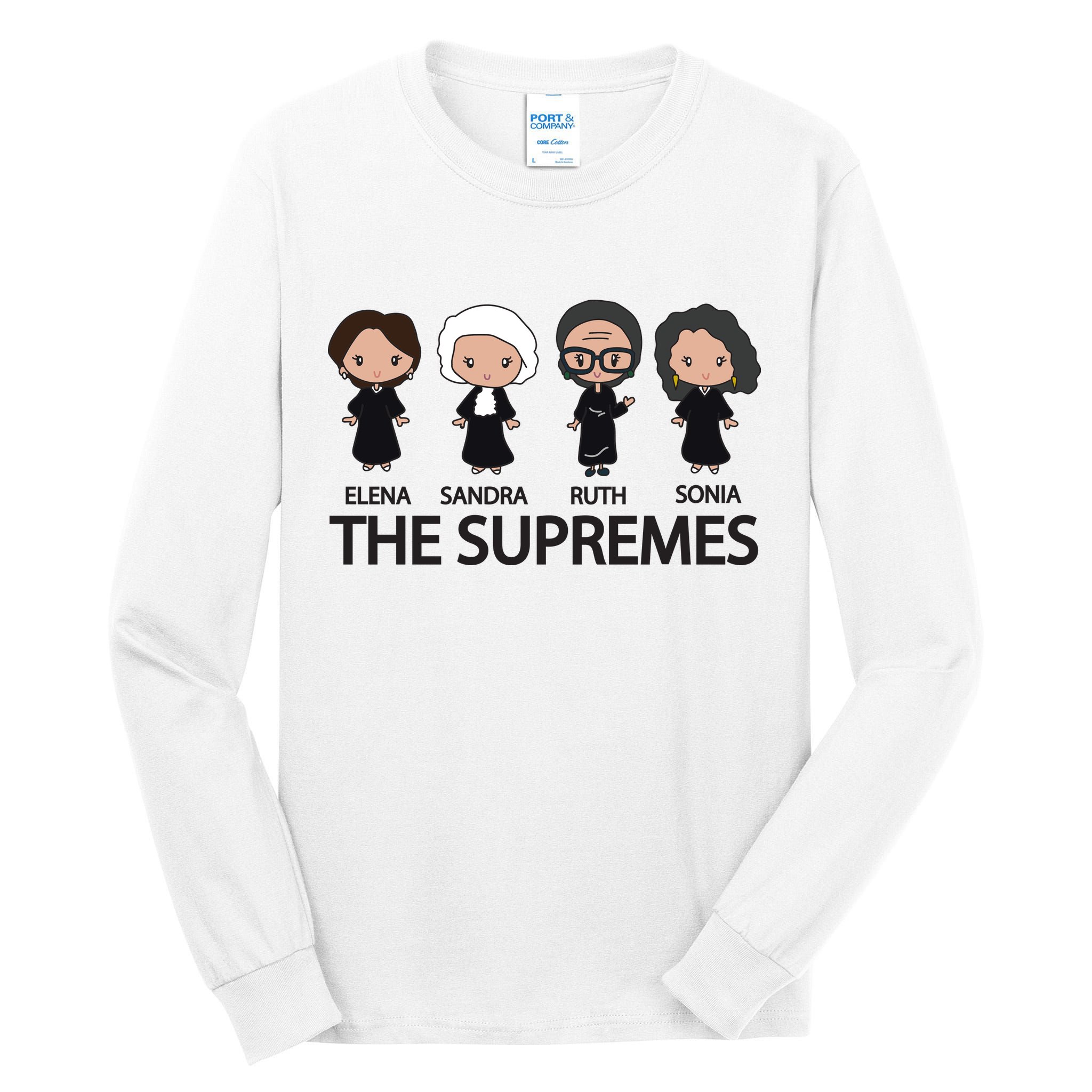 THE SUPREMES Ketanji Brown Jackson RBG Elena Sandra Ruth Sonia Tall Long Sleeve T-Shirt