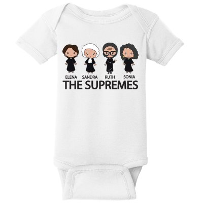 THE SUPREMES Ketanji Brown Jackson RBG Elena Sandra Ruth Sonia Baby Bodysuit