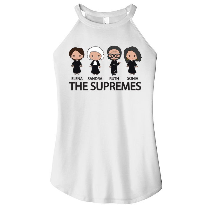 THE SUPREMES Ketanji Brown Jackson RBG Elena Sandra Ruth Sonia Women's Perfect Tri Rocker Tank