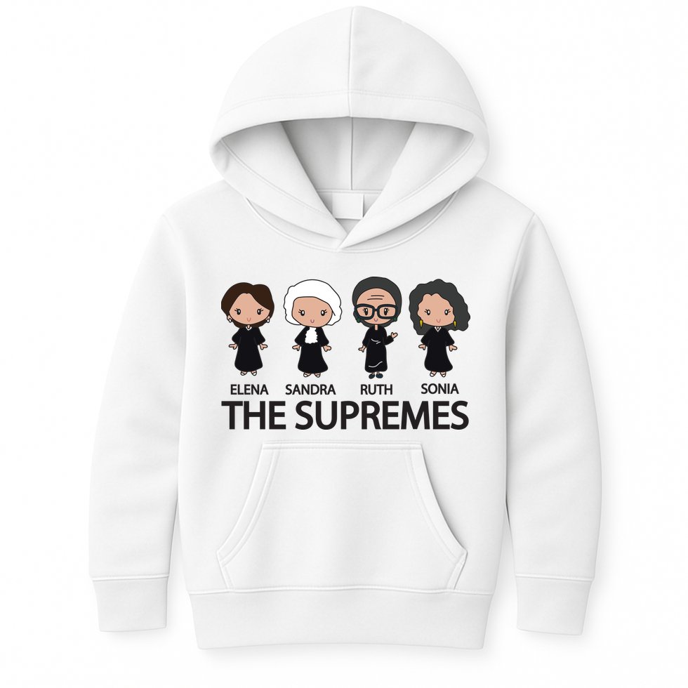 THE SUPREMES Ketanji Brown Jackson RBG Elena Sandra Ruth Sonia Kids Hoodie