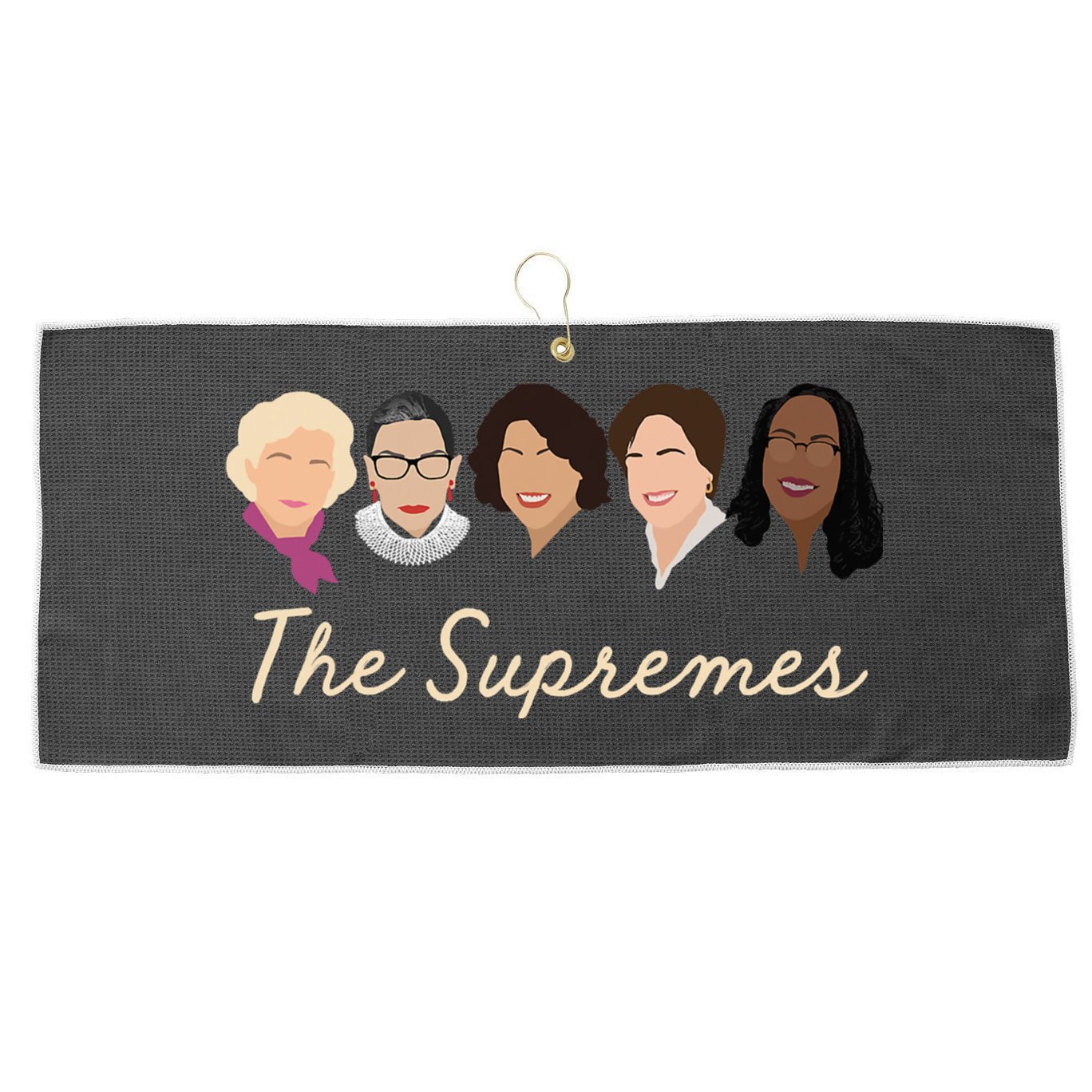 THE SUPREMES Ketanji Brown Jackson SCOTUS RBG Sotomayor Meme Large Microfiber Waffle Golf Towel