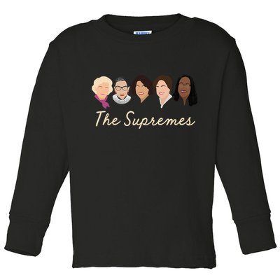 THE SUPREMES Ketanji Brown Jackson SCOTUS RBG Sotomayor Meme Toddler Long Sleeve Shirt