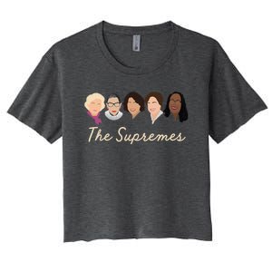 THE SUPREMES Ketanji Brown Jackson SCOTUS RBG Sotomayor Meme Women's Crop Top Tee