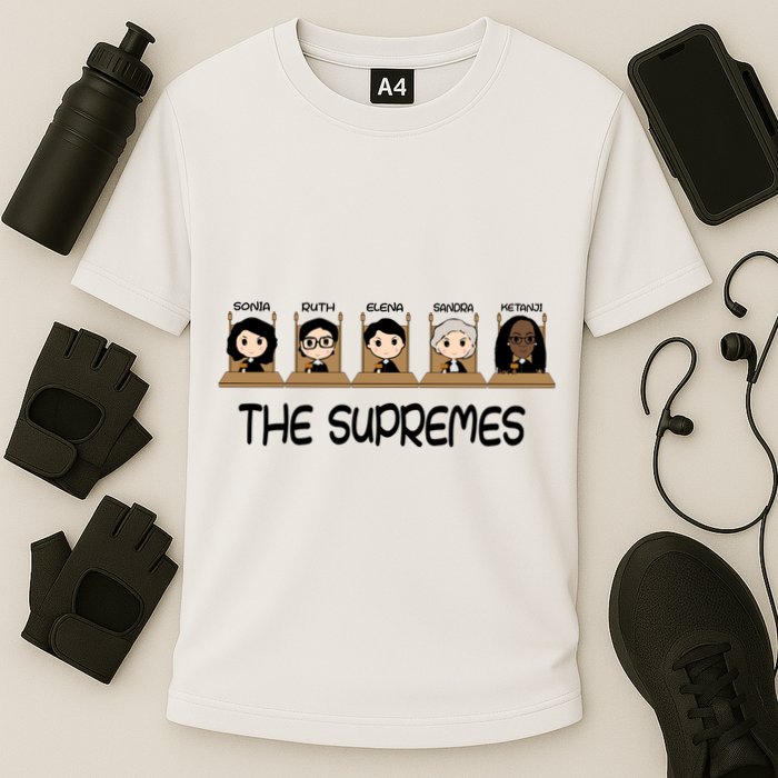 THE SUPREMES Ketanji Brown Jackson RBG Sotomayor Cute Cooling Performance Crew T-Shirt