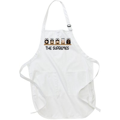 THE SUPREMES Ketanji Brown Jackson RBG Sotomayor Cute Full-Length Apron With Pockets