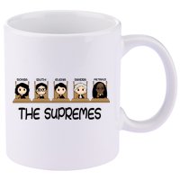 THE SUPREMES Ketanji Brown Jackson RBG Sotomayor Cute 11oz C Handle Ceramic Mug