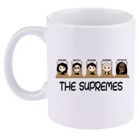 THE SUPREMES Ketanji Brown Jackson RBG Sotomayor Cute 11oz C Handle Ceramic Mug
