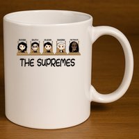 THE SUPREMES Ketanji Brown Jackson RBG Sotomayor Cute 11oz C Handle Ceramic Mug
