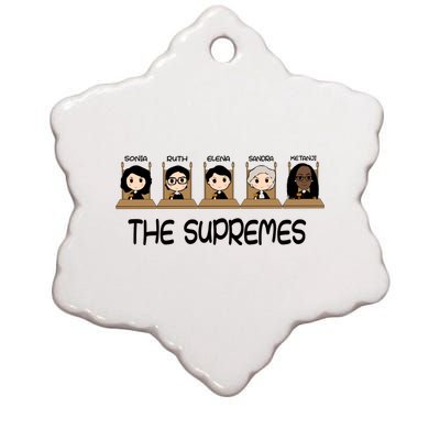 THE SUPREMES Ketanji Brown Jackson RBG Sotomayor Cute Ceramic Star Ornament