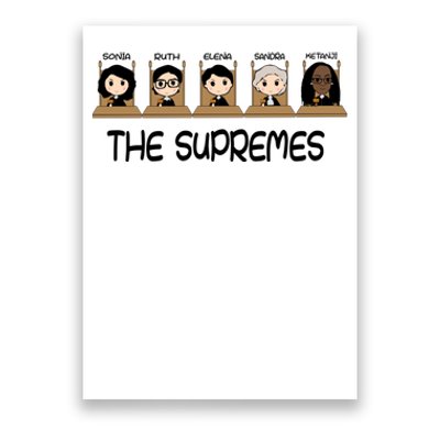 THE SUPREMES Ketanji Brown Jackson RBG Sotomayor Cute Poster