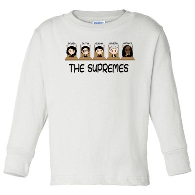 THE SUPREMES Ketanji Brown Jackson RBG Sotomayor Cute Toddler Long Sleeve Shirt