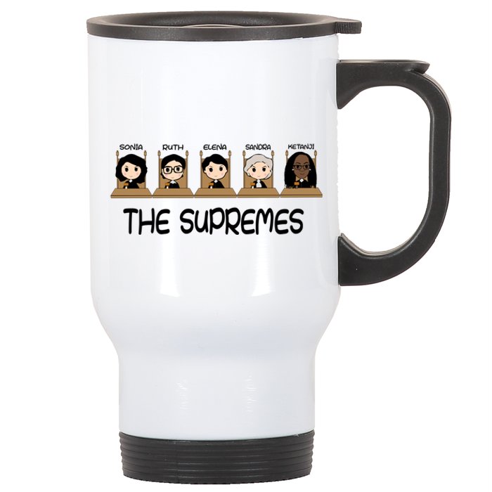 THE SUPREMES Ketanji Brown Jackson RBG Sotomayor Cute Stainless Steel Travel Mug