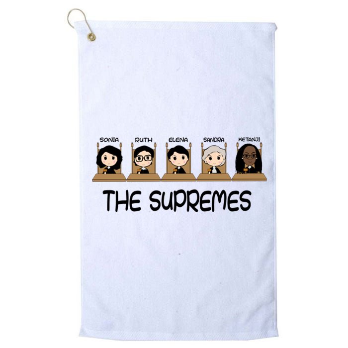 THE SUPREMES Ketanji Brown Jackson RBG Sotomayor Cute Platinum Collection Golf Towel