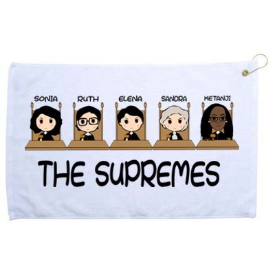 THE SUPREMES Ketanji Brown Jackson RBG Sotomayor Cute Grommeted Golf Towel