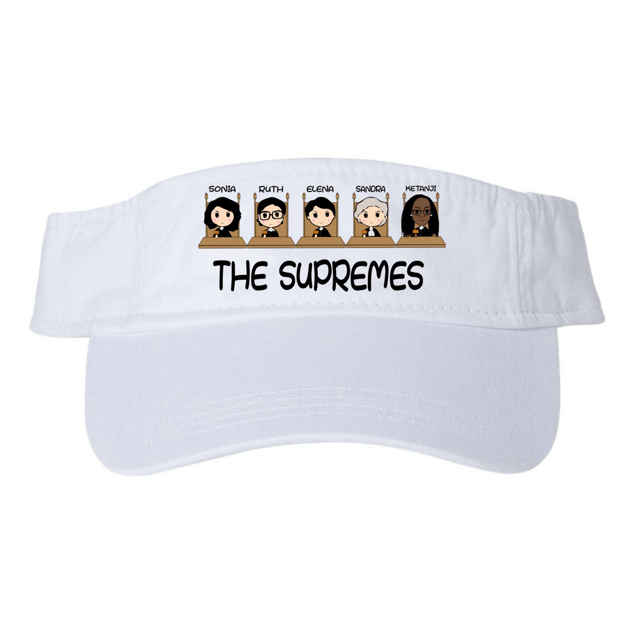 THE SUPREMES Ketanji Brown Jackson RBG Sotomayor Cute Visor