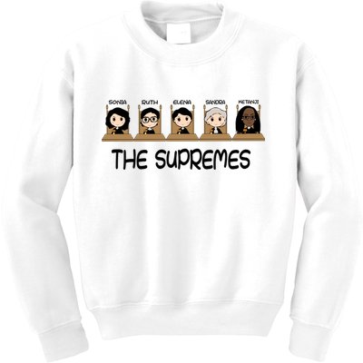 THE SUPREMES Ketanji Brown Jackson RBG Sotomayor Cute Kids Sweatshirt