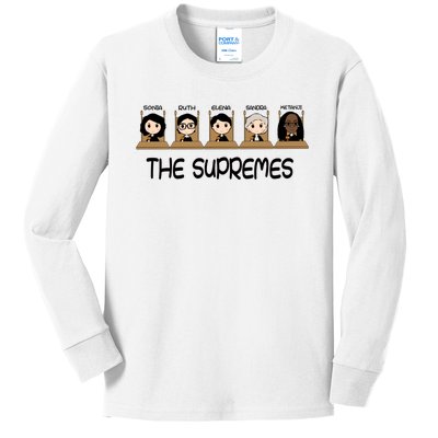 THE SUPREMES Ketanji Brown Jackson RBG Sotomayor Cute Kids Long Sleeve Shirt