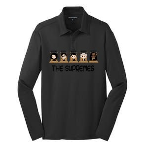 THE SUPREMES Ketanji Brown Jackson RBG Sotomayor Cute Silk Touch Performance Long Sleeve Polo