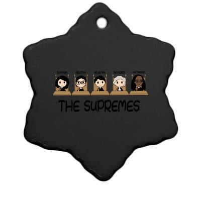 THE SUPREMES Ketanji Brown Jackson RBG Sotomayor Cute Ceramic Star Ornament