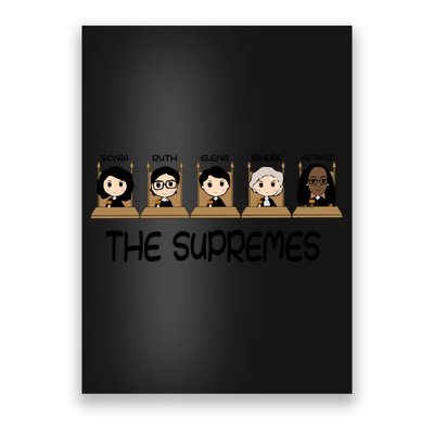 THE SUPREMES Ketanji Brown Jackson RBG Sotomayor Cute Poster