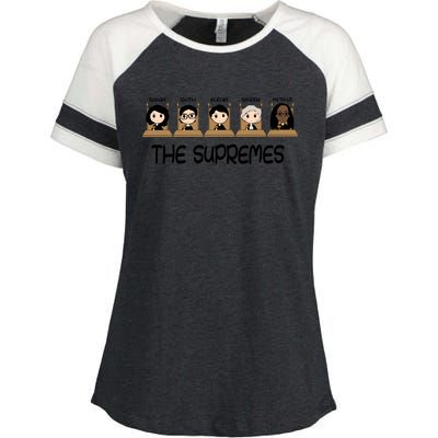 THE SUPREMES Ketanji Brown Jackson RBG Sotomayor Cute Enza Ladies Jersey Colorblock Tee