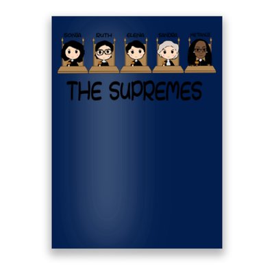 THE SUPREMES Ketanji Brown Jackson RBG Sotomayor Cute Poster