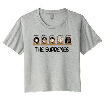 THE SUPREMES Ketanji Brown Jackson RBG Sotomayor Cute Women's Crop Top Tee