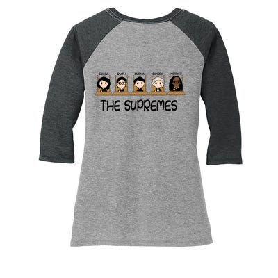 THE SUPREMES Ketanji Brown Jackson RBG Sotomayor Cute Women's Tri-Blend 3/4-Sleeve Raglan Shirt