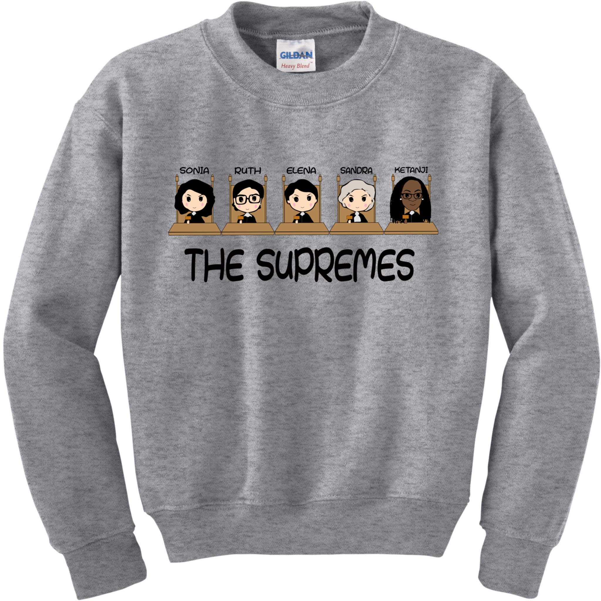 THE SUPREMES Ketanji Brown Jackson RBG Sotomayor Cute Kids Sweatshirt