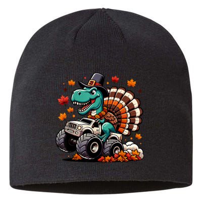 Thanksgiving Shirts Kids Dinosaur T Rex Monster Truck Sustainable Beanie