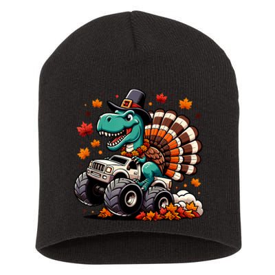 Thanksgiving Shirts Kids Dinosaur T Rex Monster Truck Short Acrylic Beanie