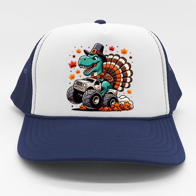 Thanksgiving Shirts Kids Dinosaur T Rex Monster Truck Trucker Hat