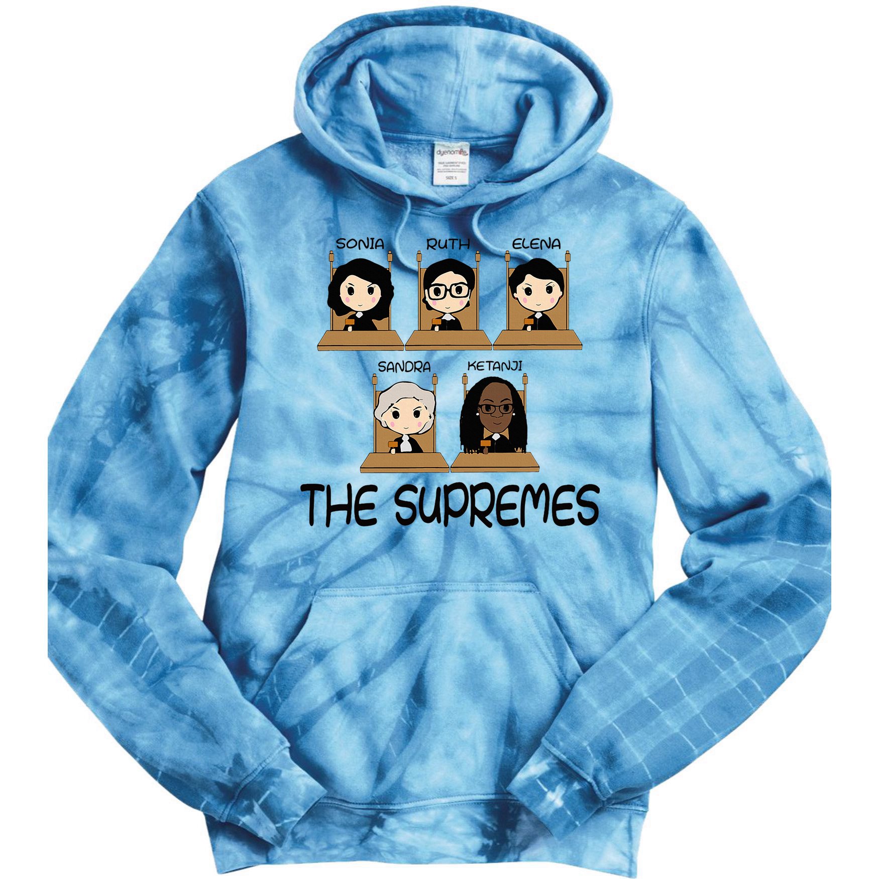The Supremes Ketanji Brown Jackson Rbg Sotomayor Tie Dye Hoodie