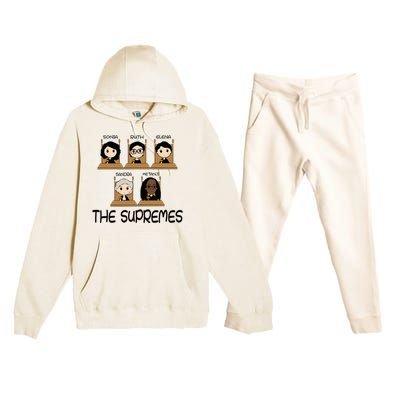 The Supremes Ketanji Brown Jackson Rbg Sotomayor Premium Hooded Sweatsuit Set