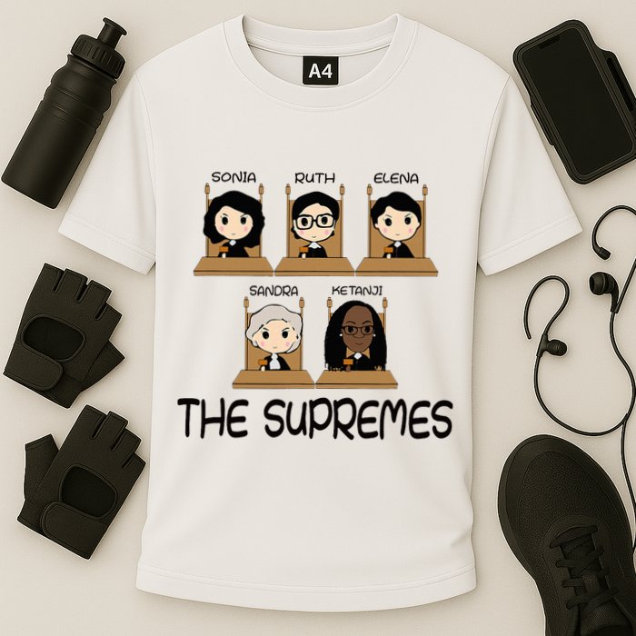 The Supremes Ketanji Brown Jackson Rbg Sotomayor Cooling Performance Crew T-Shirt
