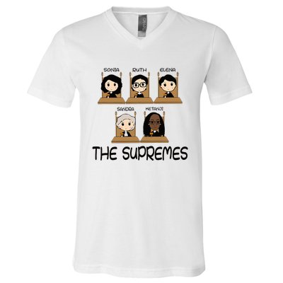 The Supremes Ketanji Brown Jackson Rbg Sotomayor V-Neck T-Shirt