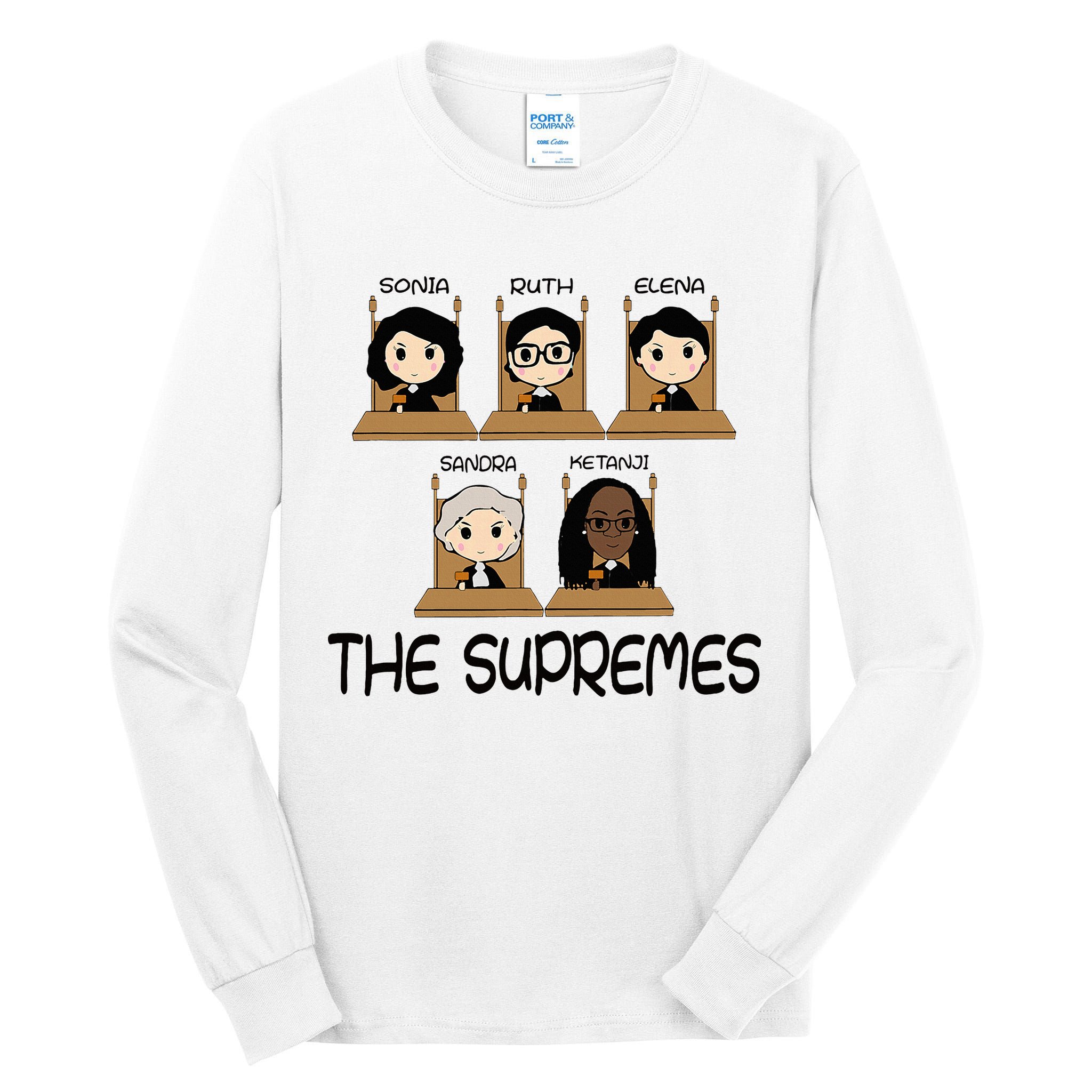 The Supremes Ketanji Brown Jackson Rbg Sotomayor Tall Long Sleeve T-Shirt
