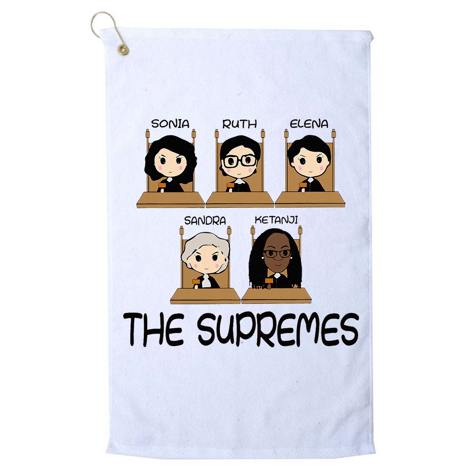 The Supremes Ketanji Brown Jackson Rbg Sotomayor Golf Towel