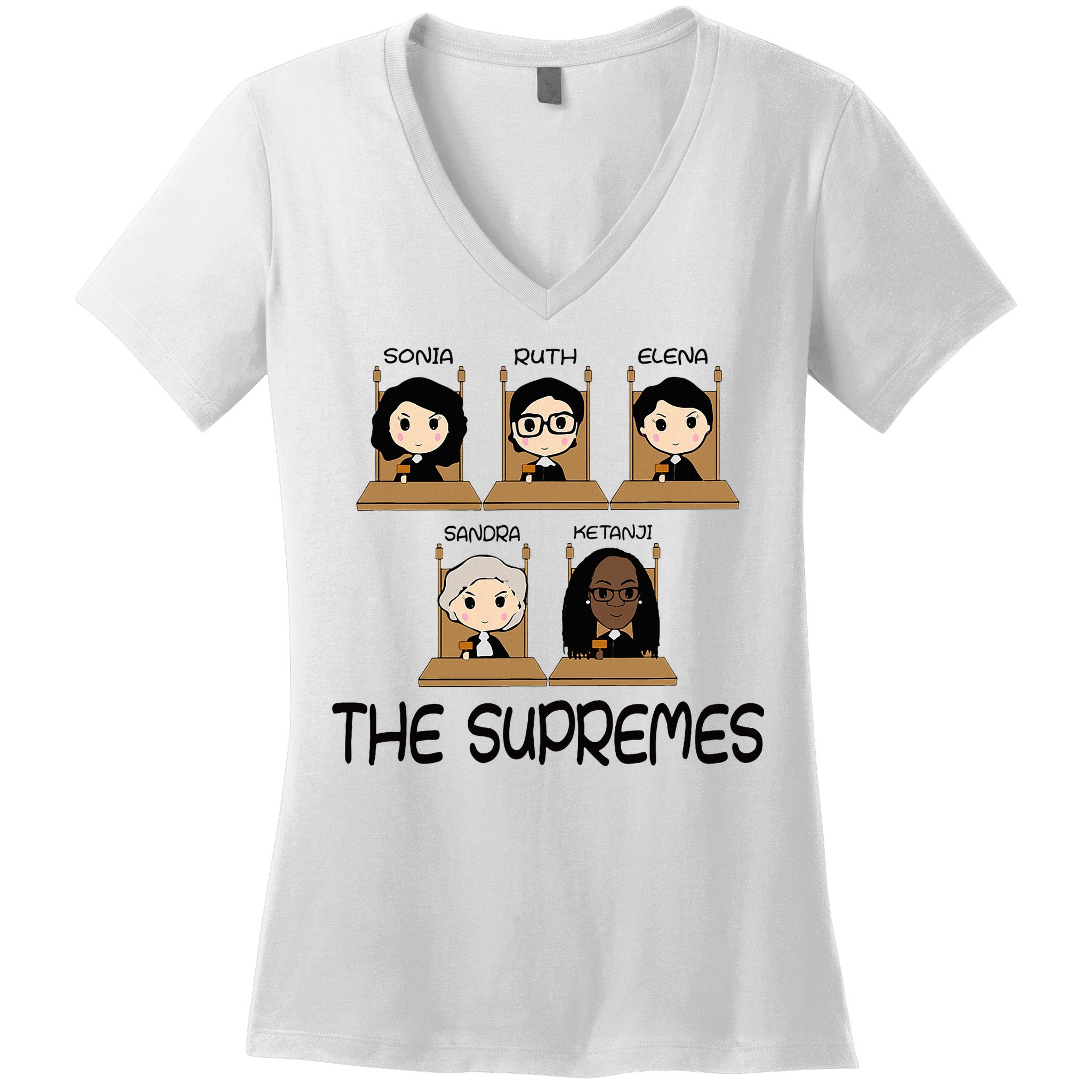 The Supremes Ketanji Brown Jackson Rbg Sotomayor Women's V-Neck T-Shirt