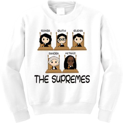 The Supremes Ketanji Brown Jackson Rbg Sotomayor Kids Sweatshirt