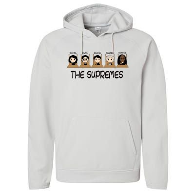 THE SUPREMES Ketanji Brown Jackson RBG Sotomayor cute Performance Fleece Hoodie