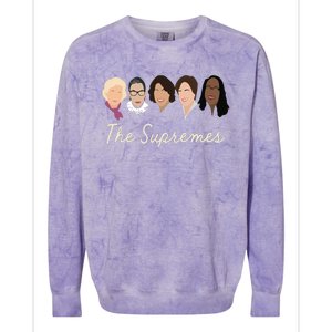 The Supremes Ketanji Brown Jackson Rbg Sotomayor Cute Colorblast Crewneck Sweatshirt