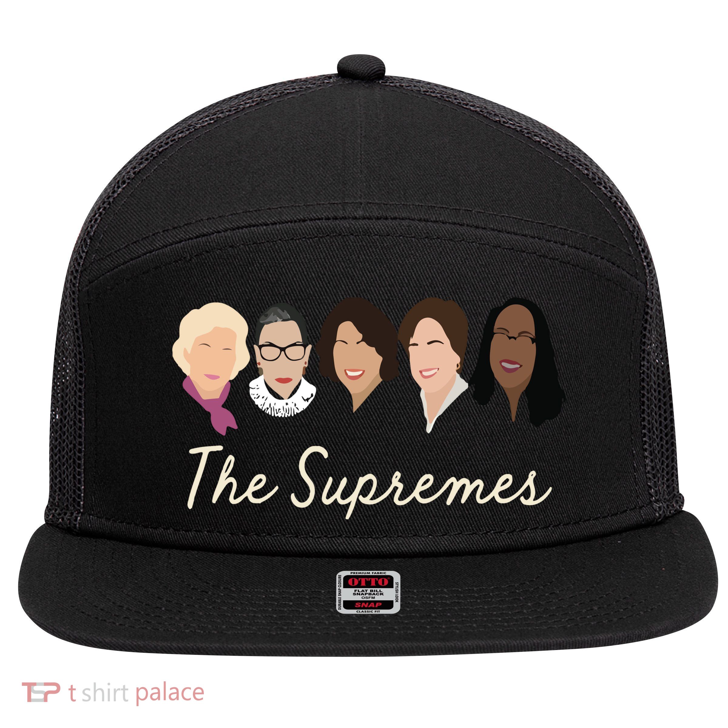 The Supremes Ketanji Brown Jackson Rbg Sotomayor Cute 7 Panel Mesh Trucker Snapback Hat