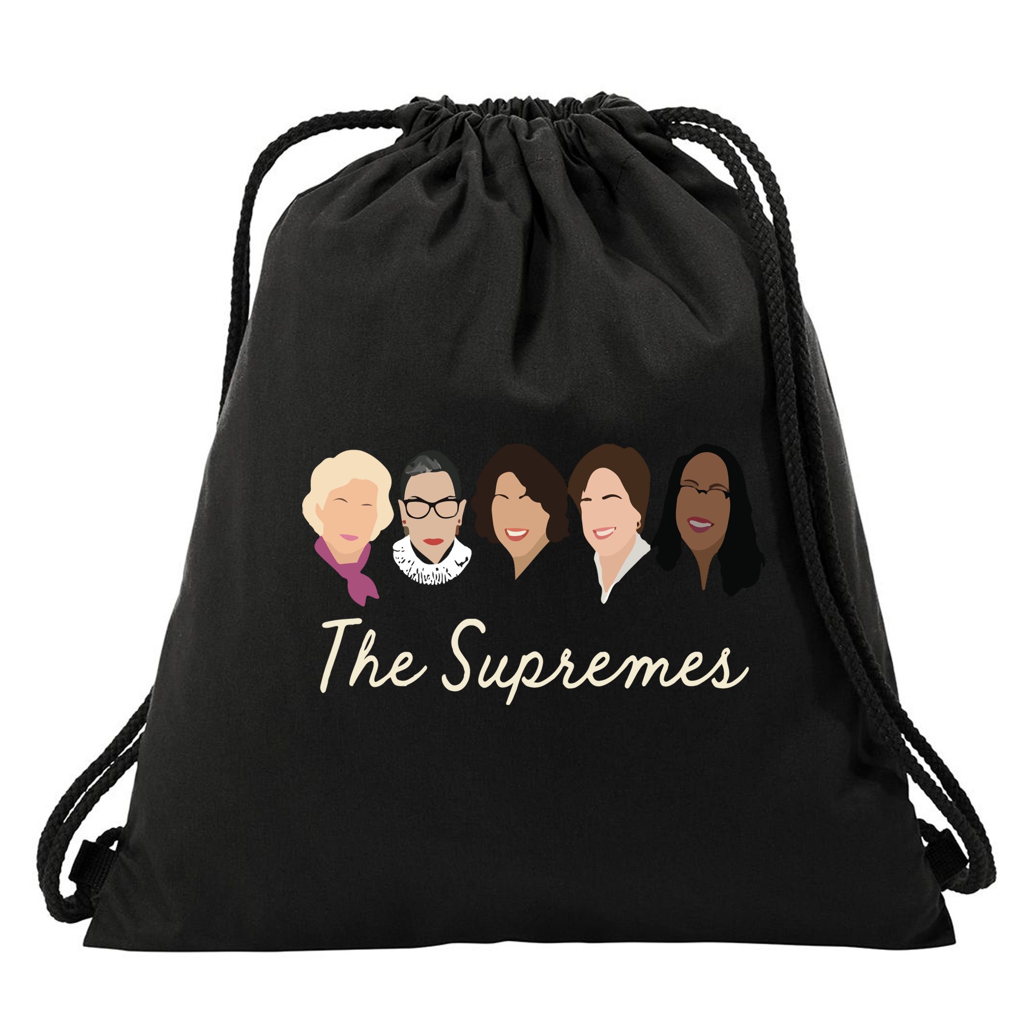 The Supremes Ketanji Brown Jackson Rbg Sotomayor Cute Drawstring Bag