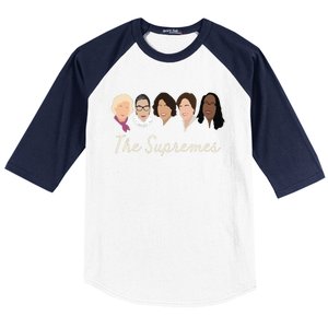 The Supremes Ketanji Brown Jackson Rbg Sotomayor Cute Baseball Sleeve Shirt