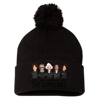 The Supremes Ketanji Brown Jackson Rbg Sotomayor Cute Pom Pom 12in Knit Beanie