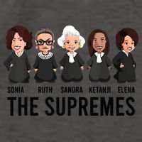 The Supremes Ketanji Brown Jackson Rbg Sotomayor Cute Vector Backpack