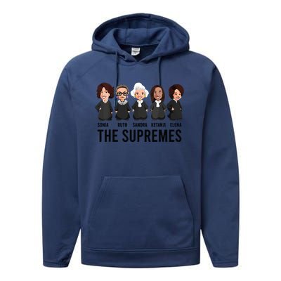 The Supremes Ketanji Brown Jackson Rbg Sotomayor Cute Performance Fleece Hoodie