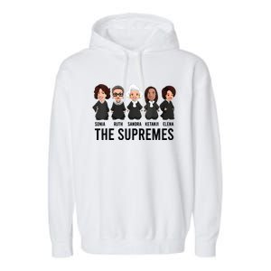 The Supremes Ketanji Brown Jackson Rbg Sotomayor Cute Garment-Dyed Fleece Hoodie